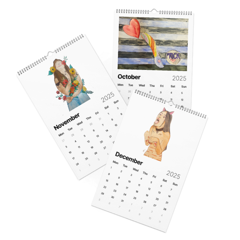 BOUND- a NSFW Queer Kinky Wall calendar (2025)