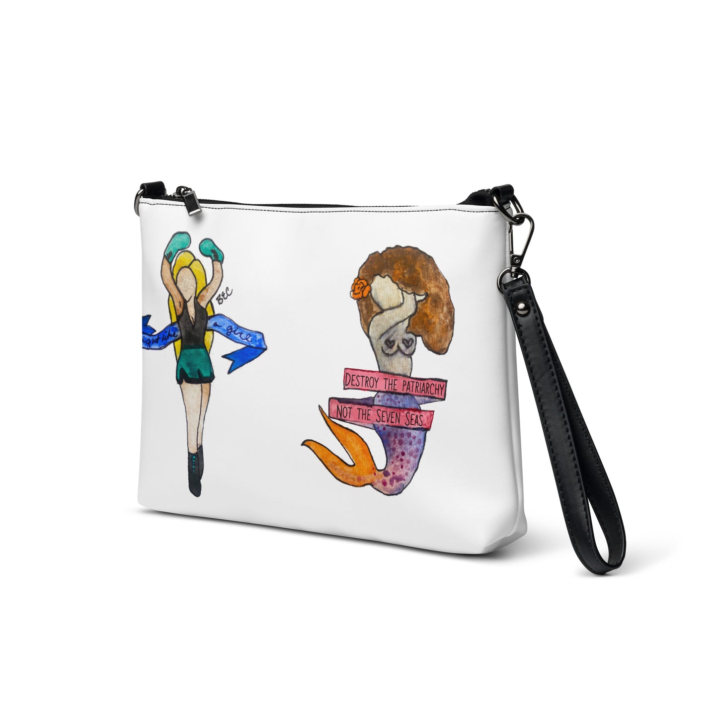 Feminist Pin Up Crossbody bag