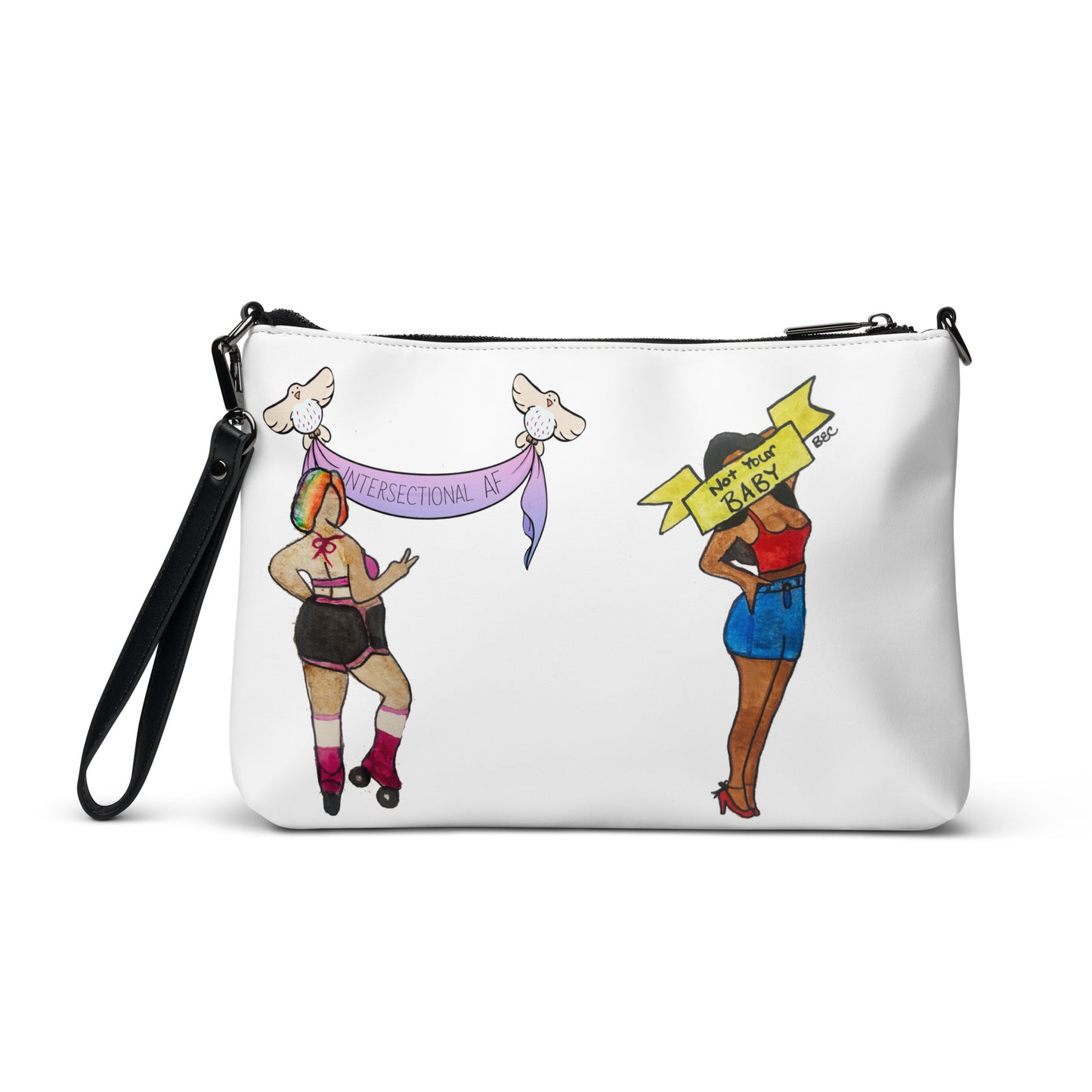 Feminist Pin Up Crossbody bag