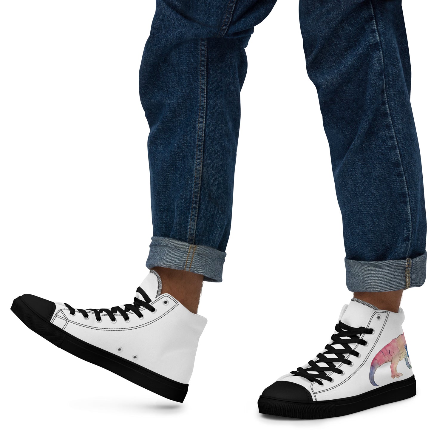Men’s high top T-Rex canvas shoes