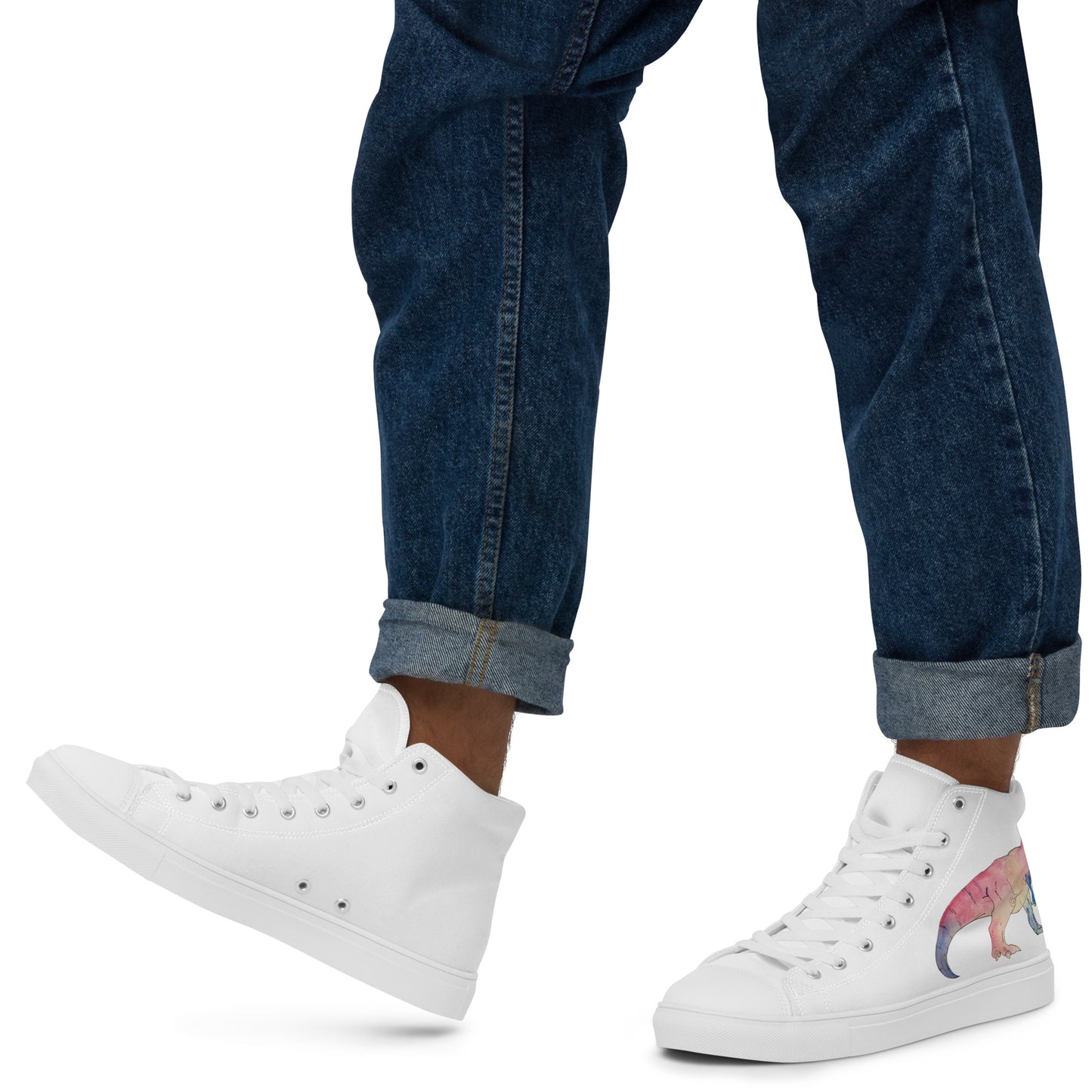 Men’s high top T-Rex canvas shoes