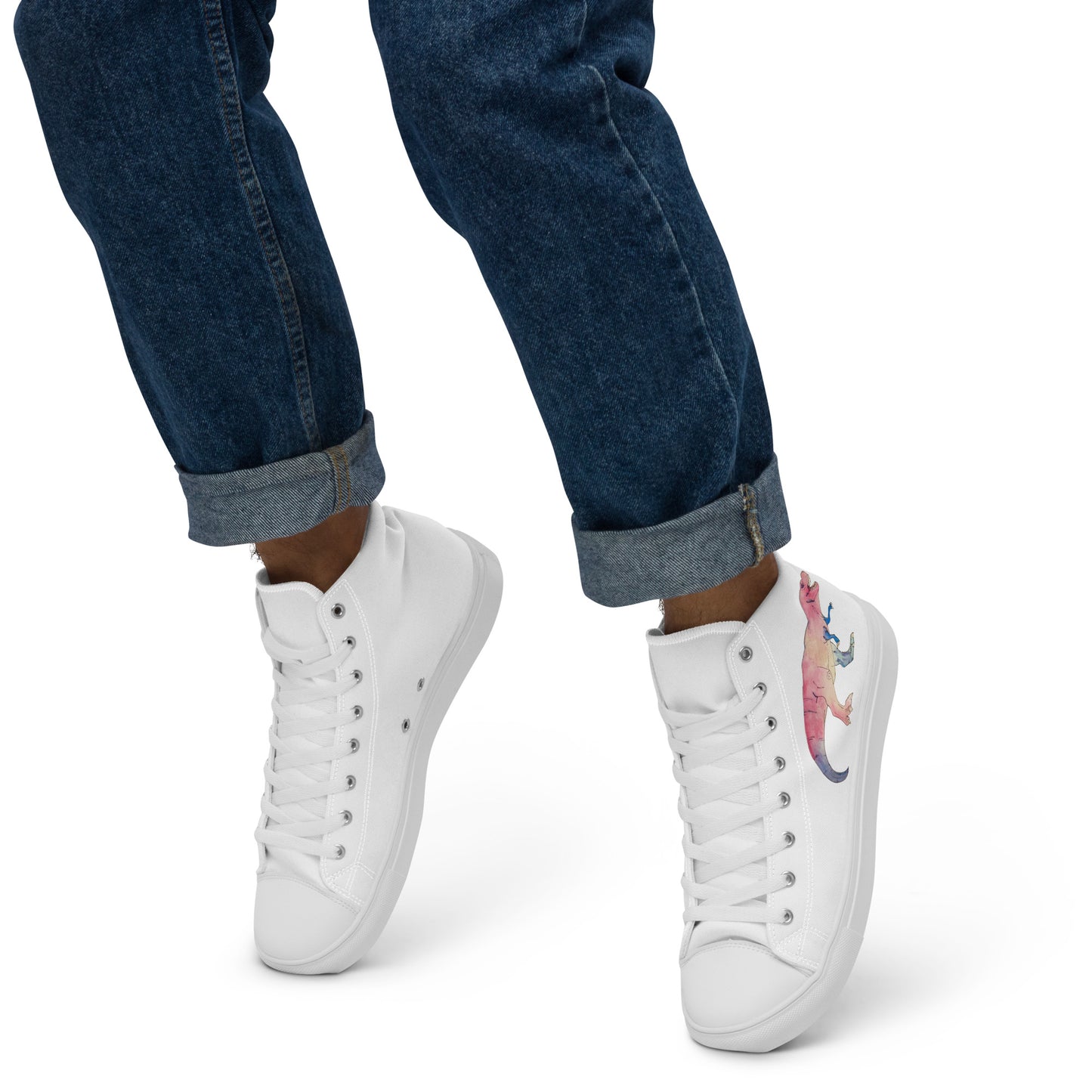 Men’s high top T-Rex canvas shoes