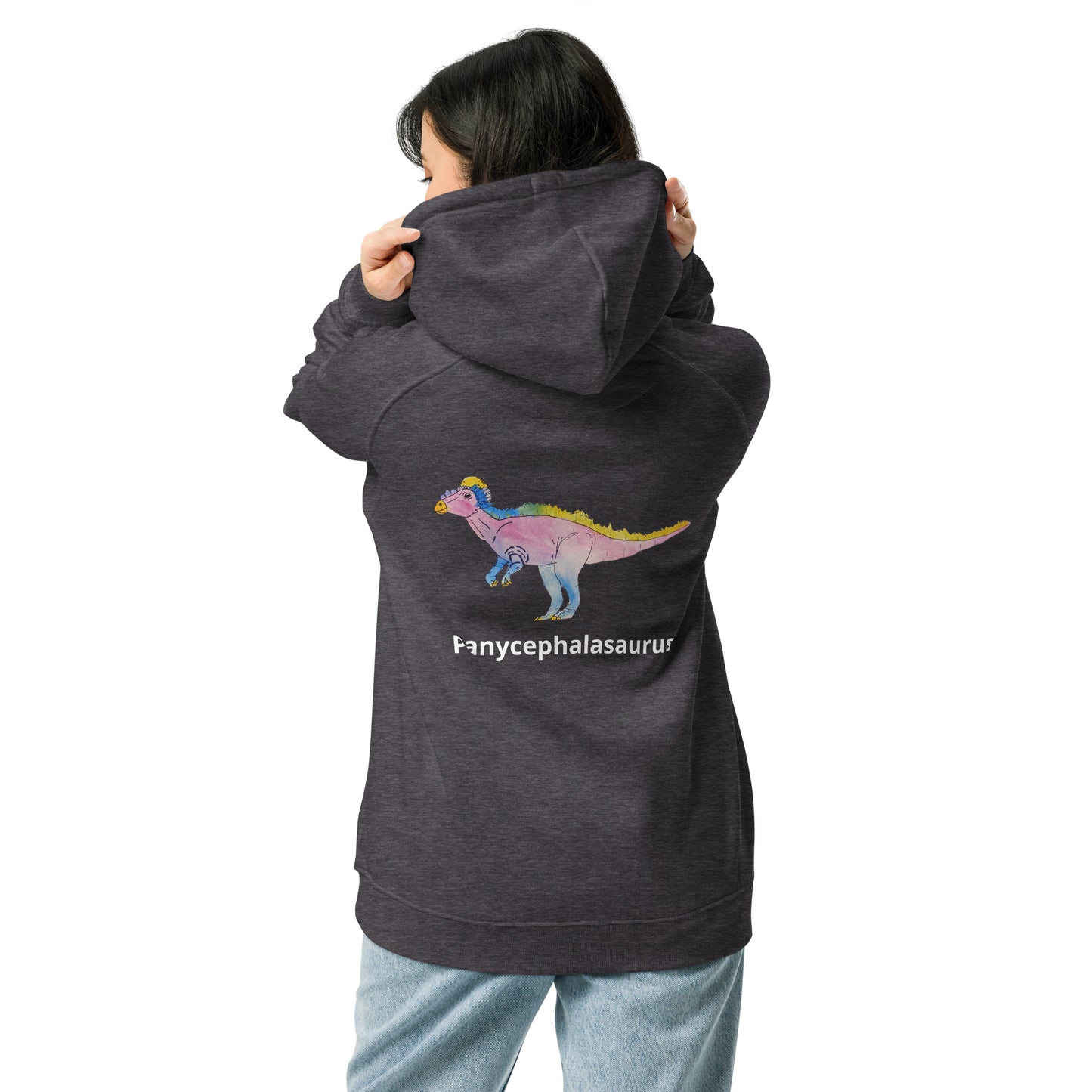 Panycephalasaurus Unisex eco raglan hoodie
