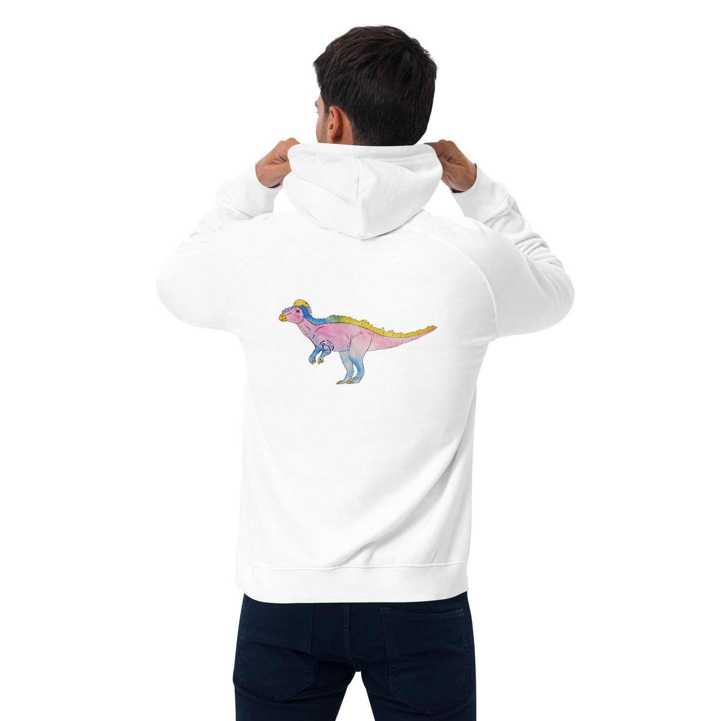 Panycephalasaurus Unisex eco raglan hoodie