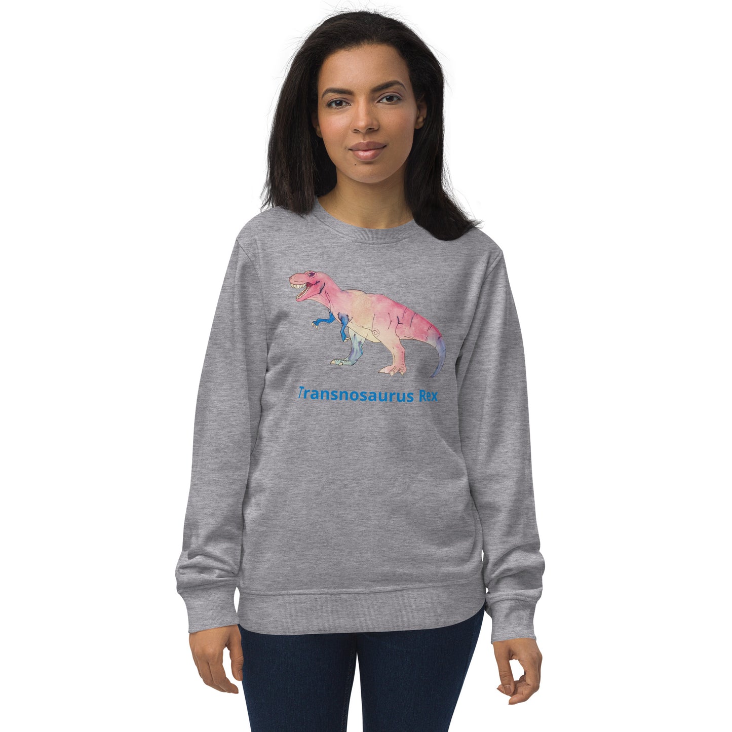 Transnosaurus Rex Unisex organic sweatshirt