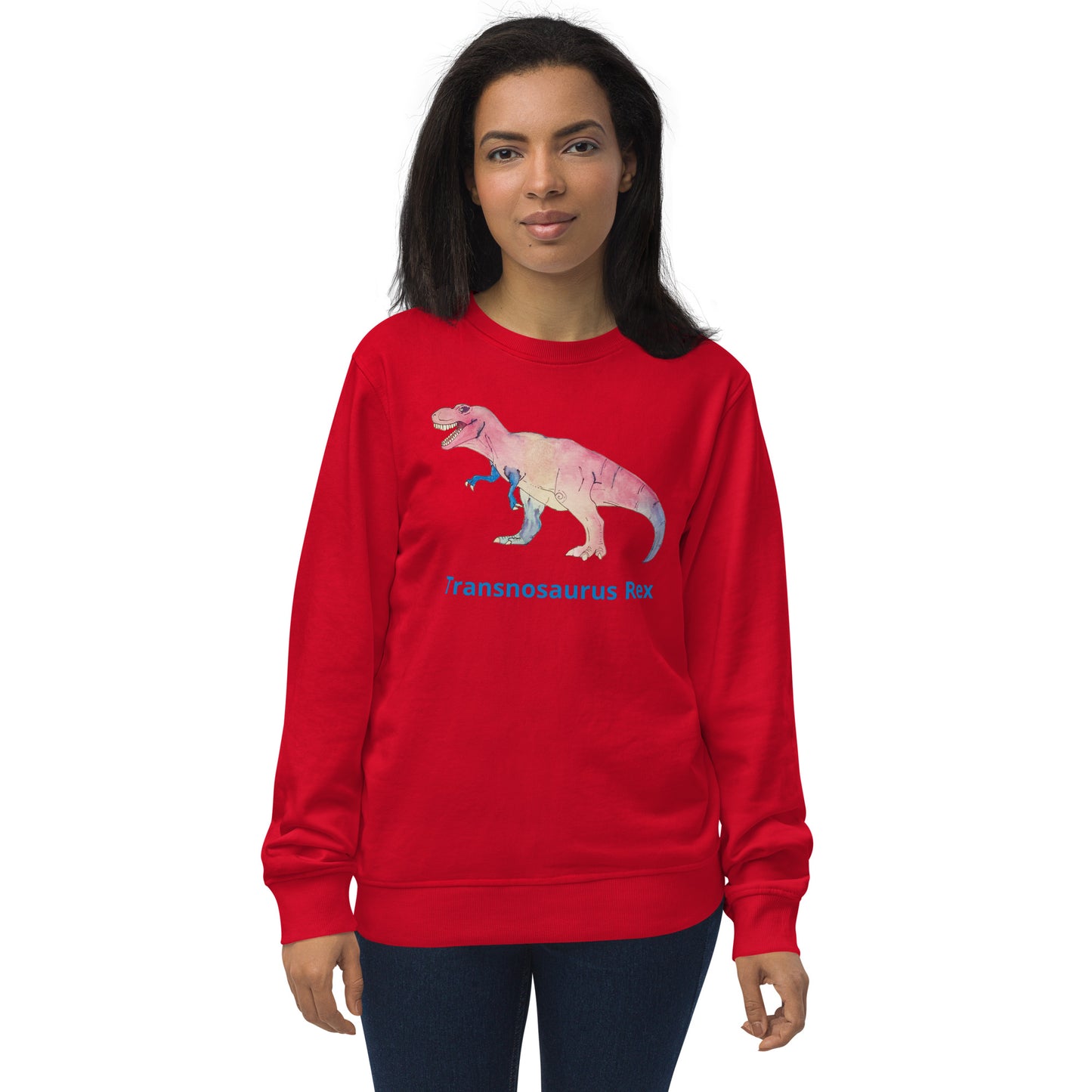 Transnosaurus Rex Unisex organic sweatshirt