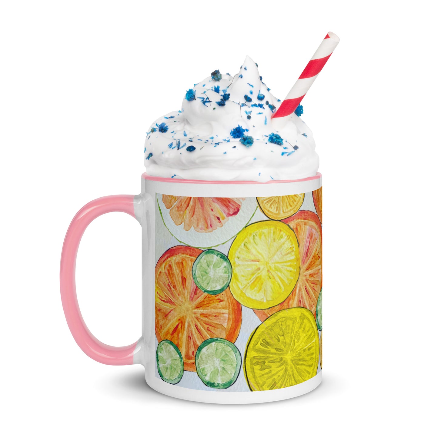 Citrus Mug with Color Inside