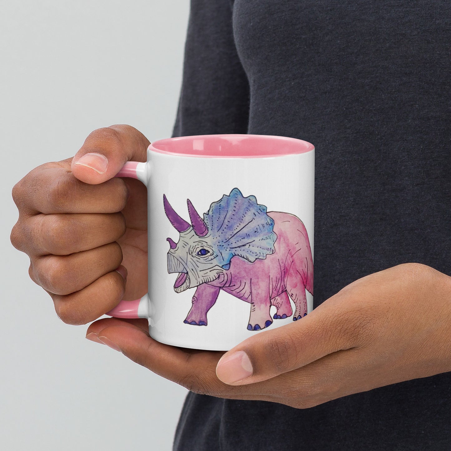 Bi-ceratops Mug with Color Inside