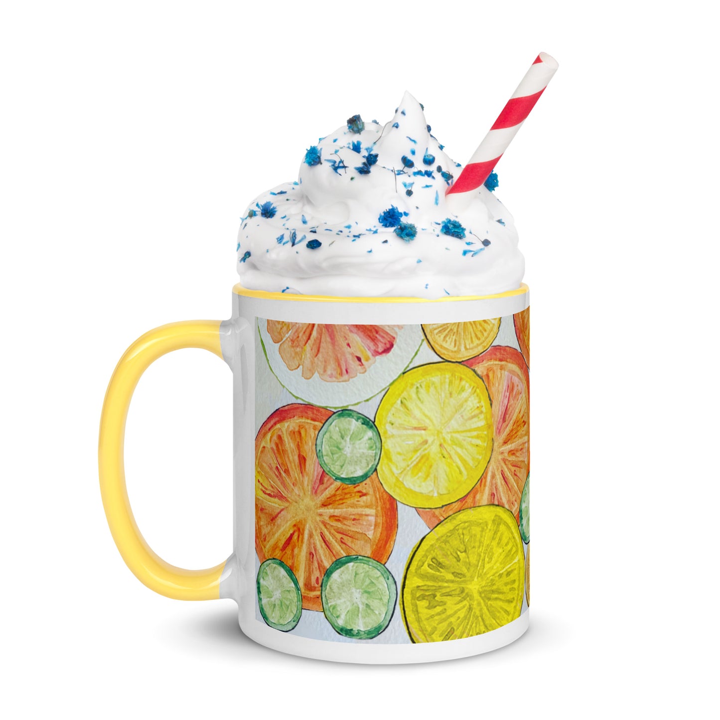 Citrus Mug with Color Inside