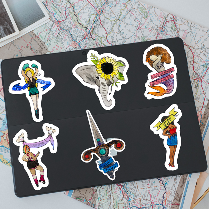 Destroy the Patriarchy, Not the Seven Seas Sticker