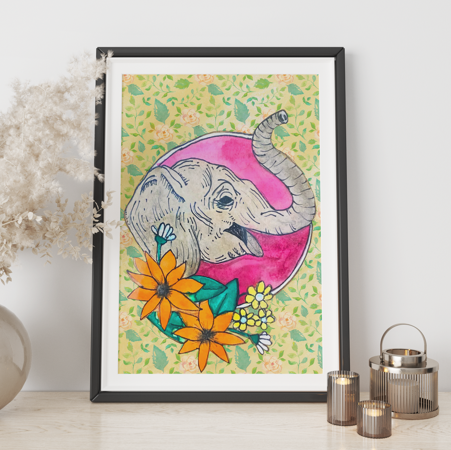 Elephant Profile Prints