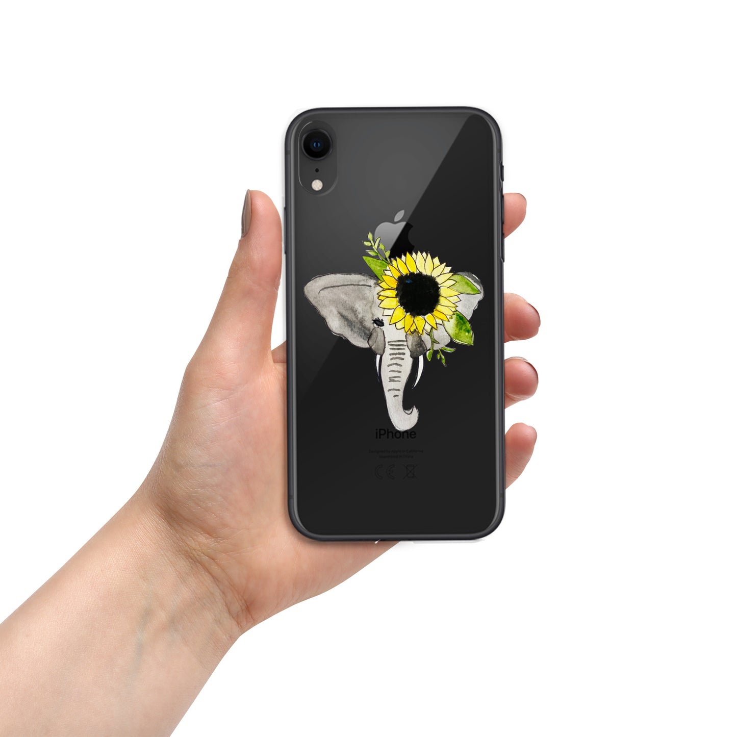 Elephant Sunflower Clear Case for iPhone®