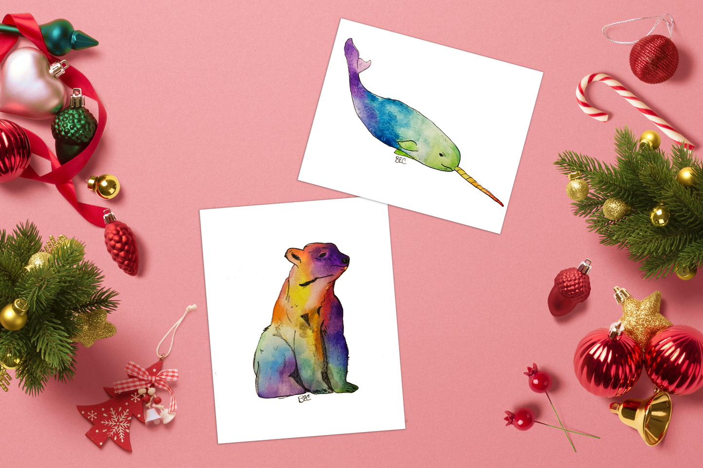 Rainbow Series: Narwhale Print