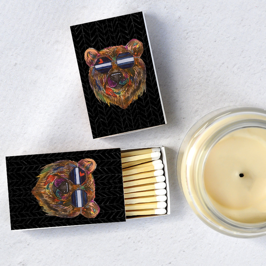 Leather Bear Matchboxes