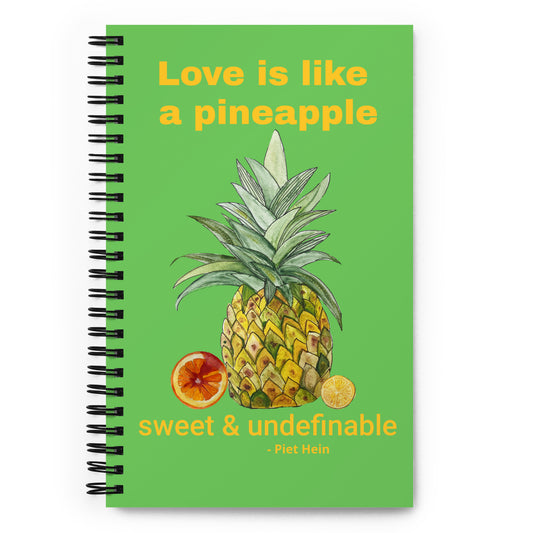 Pineapple Spiral notebook