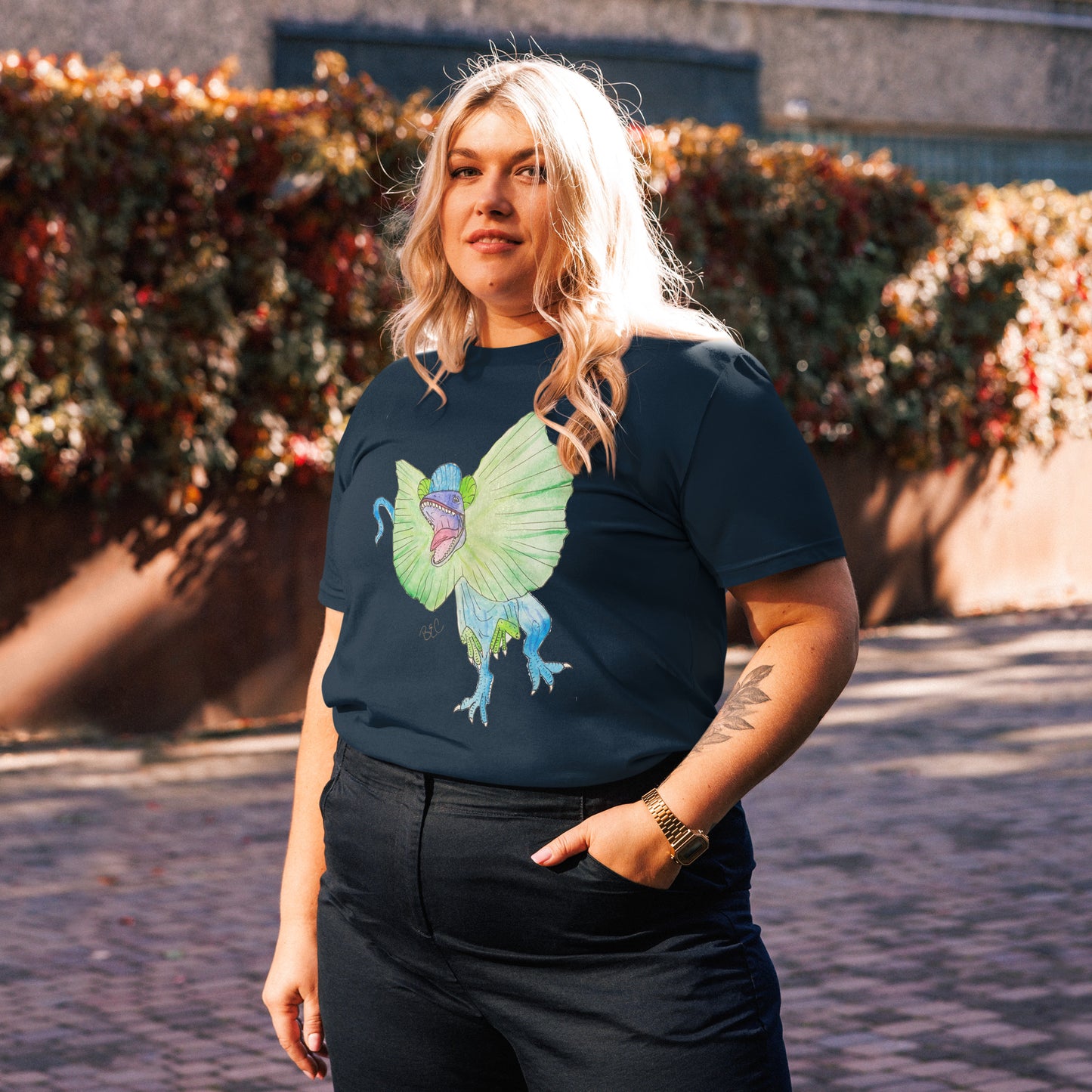 Dilopolyamasaurus Unisex organic cotton t-shirt