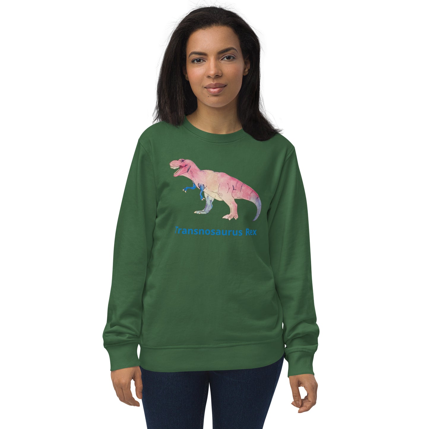 Transnosaurus Rex Unisex organic sweatshirt