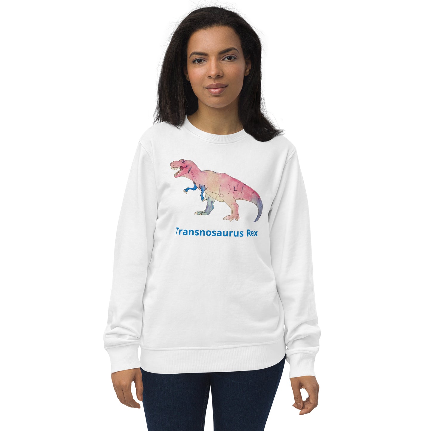 Transnosaurus Rex Unisex organic sweatshirt