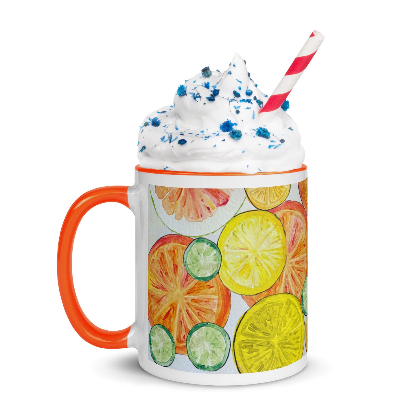 Citrus Mug with Color Inside