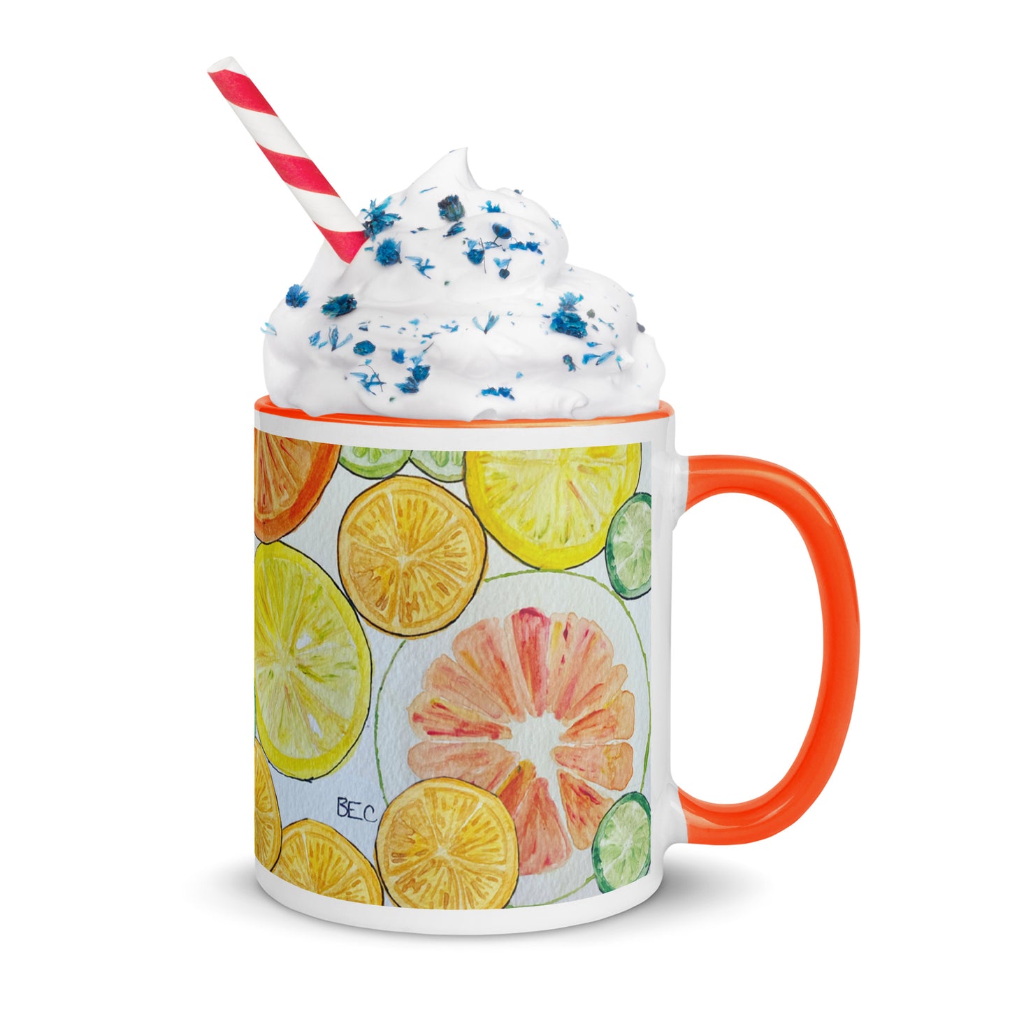 Citrus Mug with Color Inside