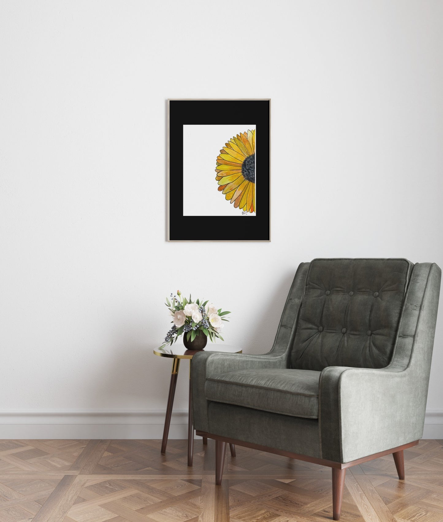 Sunflower Half Print