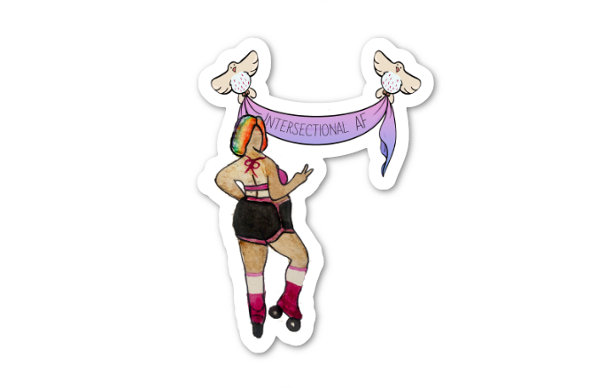 Intersectional AF sticker